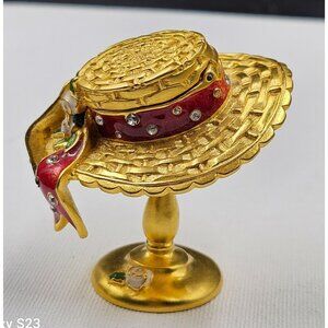 ESTEE LAUDER SUN BONNET HAT 2000 PLEASURES SOLID PERFUME  NO BOX